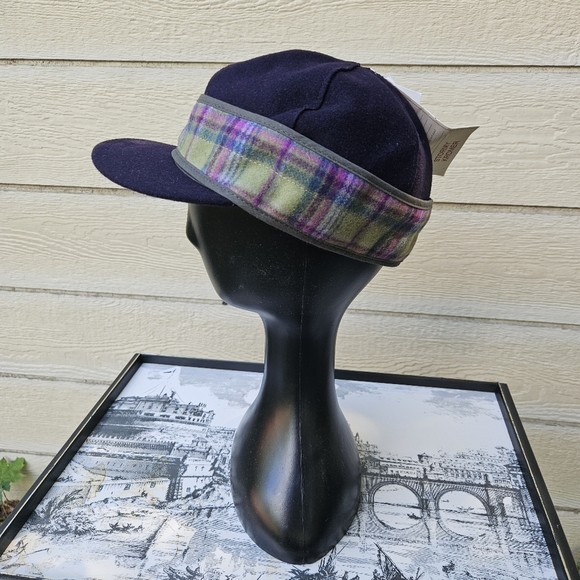 NWT Stormy Kromer the Petal Pusher Hat Eggplant/Aurora size 7 1/4 - Picture 3 of 15